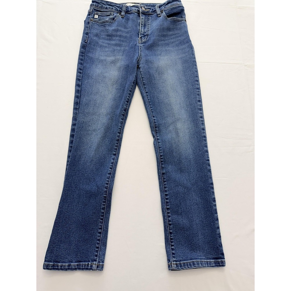 Signature Twenty Four Straight Jeans Womens 27 Blue Wash Mid Rise 27x29 Denim